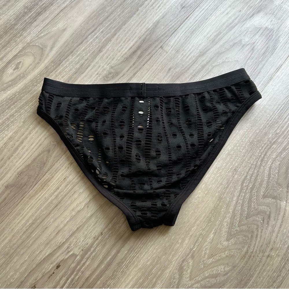 Andrew Christian | Capsule Mesh Lace Brief in Black - Picture 4 of 15